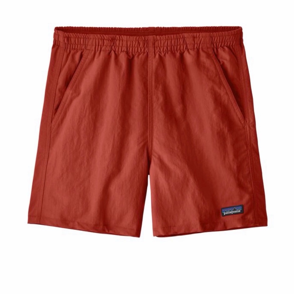 Patagonia Men's Athletic Shorts in Rust Red